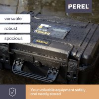 Perel HC430S IP67 Hartschalenkoffer 464 x 366 x 176 mm...