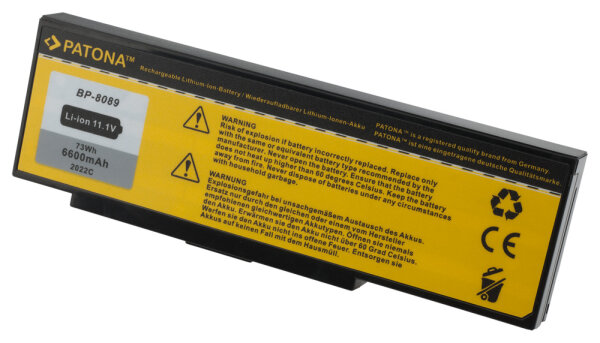 Patona - Ersatzakku für Amilo K7600 BTP-8089 8389 - 11,1 Volt 6600mAh Li-Ion