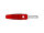 Hirschmann - HM1410A - Büchselstecker 4mm mit Querloch und Schrubenanschluss / rot (Bula 20K)