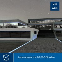 HQ Power - HQRL45001 - LED-Lichtschlauch 45 m - 36 LEDs pro Meter - kaltweiß 6500 K - Flexibel und kürzbar