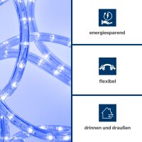 HQ Power - HQRL45005 - LED Lichtschlauch 45 m - 36 LEDs pro Meter - Flexibel und kürzbar