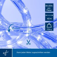 HQ Power - HQRL45005 - LED Lichtschlauch 45 m - 36 LEDs pro Meter - Flexibel und kürzbar