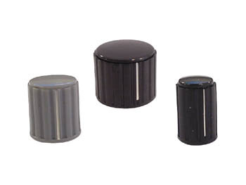 Seder Groupe - KN146BS - Geräteknopf (Schwarz mit weißer Strichanlage 14mm/6mm) Preiswert - EOL