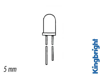 Kingbright - L-7113P3C - 5mm Phototransistor - WATER-CLEAR 940nm