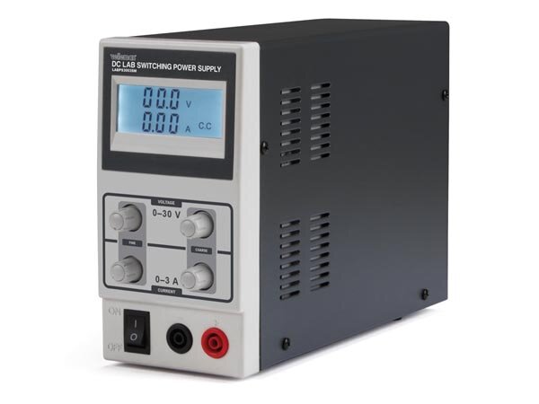 velleman - LABPS3003SM - DC-Labornetzgerät 0-30 VDC / 0-3 Max. mit LCD-Display-Schaltnetzteil