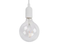 vellight - LAMPH01W - Design-Pendelleuchte mit Textilkabel - weiß