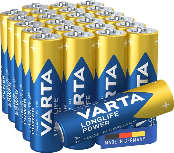 Varta - "High Energy" Alkali-Mangan AA / LR6 1.5V 4906.301.124 - 1,5 Volt 2960mAh AlMn - 24er Box