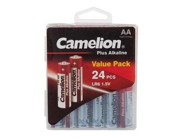 camelion - LR6C/24B - Alkali-Mangan AA / LR6 1.5 V - 2800 mAh (24 St./Kunststoff-Box)
