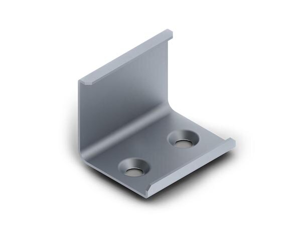 LEDs ON - MC-D2 - Montagebügel für das LED-Aluminiumprofil  ALU-45 - Federstahl - Silber