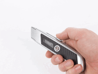 Toollland - MES08 - Cutter mit automatisch einziehbarer Klinge - Metallgehäuse