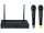 HQPOWER - MICW81 - Drahtloses Zwei-Kanal Mikrofonsystem