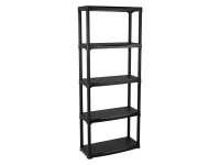 ArtPlast MP58N Regal mit 5 Böden 70x30x175,5 cm Schwarz