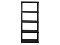 ArtPlast MP58N Regal mit 5 Böden 70x30x175,5 cm Schwarz