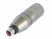 3-POLIGER XLR-KABELSTECKER AUF RCA/PHONO BUCHSE