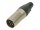 Neutrik- NC4MX - 4-poliger Kabelstecker mit vernickeltem Gehäuse und silver beschichteten Kontakten
