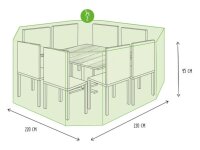Perel - OCGS08 - Schutzhülle für 8-Eckiges Lounge-Set