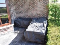 Perel - OCLSL215 - Schutzhülle für L-Förmiges Lounge-Set - 215 cm