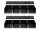 Perel - OMSB10SET - Sichtlagerboxen-Set - 8-tlg. - 103 x 165 x 75 mm - schwarz