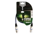 HQ Power - PAC101 - DMX Kabel 1m, XLR männlich-weiblich, vergoldete Stecker