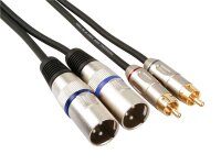 HQ Power - PAC150 - XLR-RCA Kabel, 2 x XLR 3-polig, 2 x...