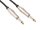 PROFESSIONELLES PATCHKABEL, 6.35mm MONO-KLINKENSTECKER AUF 6.35mm MONO-KLINKENSTECKER (2m)