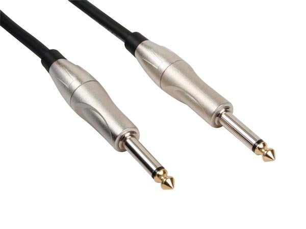 Professionelles Gitarrenkabel 5 m | 6,35 mm Mono Klinkenkabel Metall | PAC157