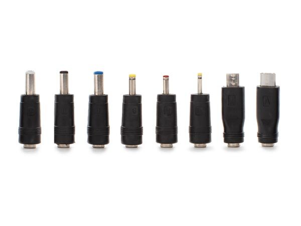 HQ Power - PSS6E/PLUGS - Set mit 8 universallen Stecker, für 5.5 x 2.1 mm DC-Stecker