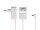 HQ Power - Universelles Netzteil, für IT-Geräte, 12 VDC, 2 A, 24 W, 5.5 x 2.1 mm DC-Stecker, Weiß
