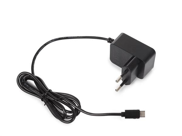 HQ Power - PSS6EUSB41B - Kompaktes Ladegerät mit USB-C-Anschluss, 5 V - 2,5 A - 12,5 W, universeller Eingang 100-240 VAC
