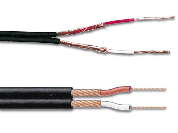 GESCHIRMTES AUDIOKABEL 2 x 0.25mm² SCHWARZ