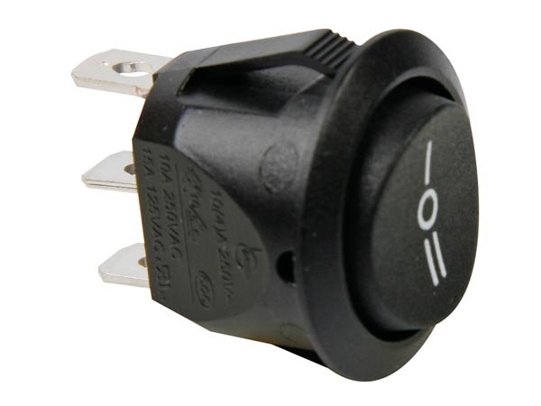Velleman - R13245C - Wippenschalter - Schwarz - 1P SPDT Ein-Aus-Ein