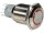Velleman - R1600O - Drucktaster - Rund - Metall - SPDT 1NO 1NC - Orange Ringbeleuchtung