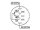 Velleman - R1600R - Drucktaster - Rund - Metall - SPDT 1NO 1NC - Rote Ringbeleuchtung