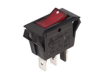 Velleman - R902 - Leistungswippenschalter 10A-250V SPST Ein-Aus - Mit roter Neonlampe