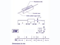 Widerstand 5W 10 kOhm | Leistungswiderstand RE10K0