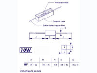 Velleman - RF0E47 - Widerstand 10W 0E47