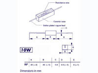Velleman - RF0E68 - Widerstand 10W 0E68