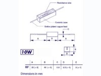 Widerstand 5,6 kΩ 10W RF5K6 | Leistungswiderstand...