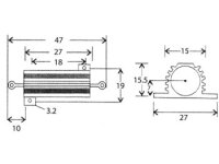 Velleman - RG12E0 - Widerstand 25W 12E