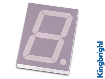 100mm Einstelliges Display Gemiensam Anode Superrot