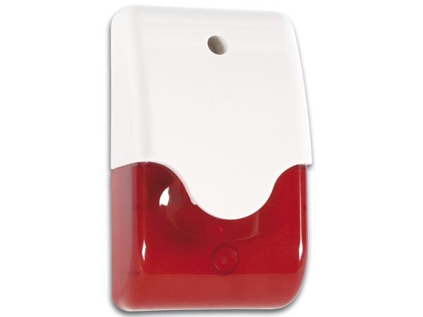 SIRENE + ROTES BLINKLICHT IN GEHÄUSE + LED
