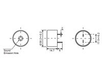Velleman - SV2N - Piezo-Summer 3 - 20 VDC - ø 30.2mm - Höhe15 mm - Pitch 17.5 mm