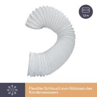 Kondensat-Box, für Ablufttrockner, Schlauch 1.5 m, 2 Schlauchschellen, Weiß