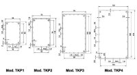 TEKO - TKP2B - Kunststoffgehäuse Modell Optative - Petrolblau - 110.0 x 70.0 x 48.0 mm