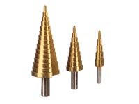 Toolland - TL78001 - HSS-Stufenbohrer-Set - Titan Beschichtet - 3-tlg.