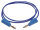 Velleman - TLM8BL - Messleitung, Bananenstecker 4 mm, doppelt isoliert, stapelbar, spritzgegossen, sehr flexibel, Kabellänge 100 cm, blau, maximal 30 V/3 A