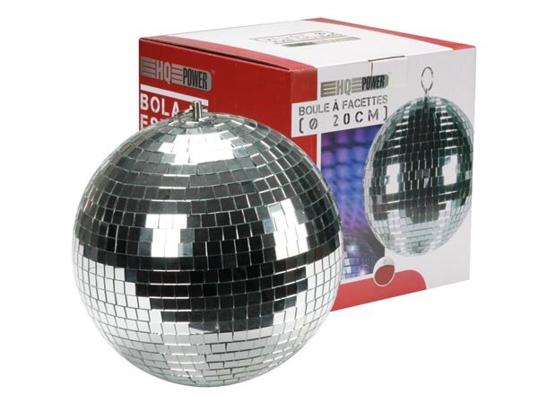 HQPower - VDL20MB2 - Mirror Ball Spiegelkugel Diskokugel - Ø 20 cm - ESPEJOS DE 10 mm