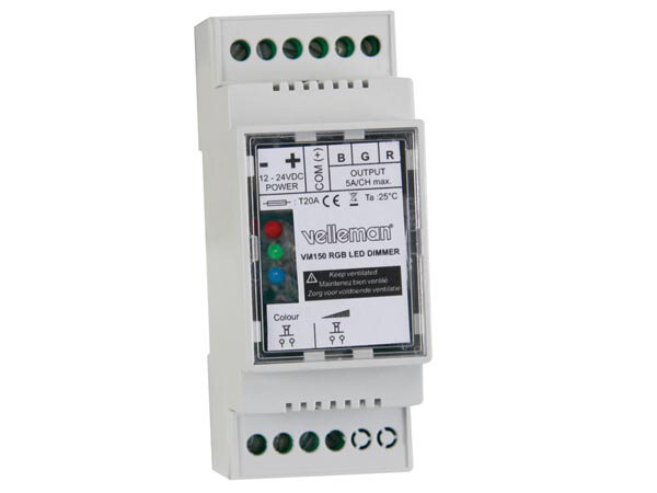 Velleman - VM150 - RGB LED-Dimmer für Hutschiene