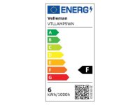 Velleman - VTLLAMP5WN - Lupenlampe, 30 LEDs, 6 W, Dioptrie 3 +12, ideal für Präzisionsarbeit, weiß