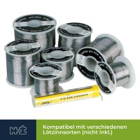 Velleman - VTSS4NSET - Lötstation Set 40-48 W mit Mika-Heizkörper, Lötkolben, Lötkolbenständer und Reinigungsschwamm, Lötset, analog Lötgerät, Löt- und Entlötgeräte, einstellbare Temperatur 150-480 °C, grau